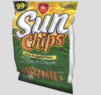 阳光薯片零食SU模型下载_sketchup草图大师SKP模型