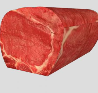 大块牛排肉SU模型下载_sketchup草图大师SKP模型