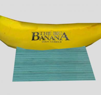 架起的香蕉水果SU模型下载_sketchup草图大师SKP模型