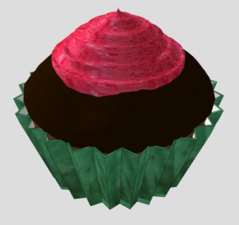 巧克力纸杯蛋糕SU模型下载_sketchup草图大师SKP模型
