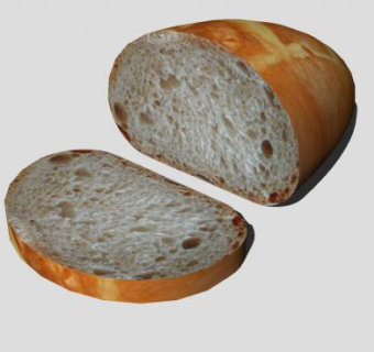 切片的面包SU模型下载_sketchup草图大师SKP模型