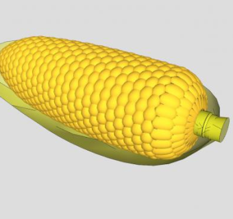 带叶的玉米SU模型下载_sketchup草图大师SKP模型