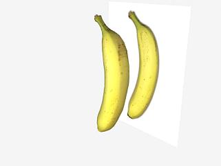 一根黄色香蕉SU模型下载_sketchup草图大师SKP模型