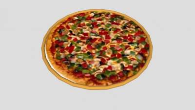 什莱奶酪比萨饼SU模型下载_sketchup草图大师SKP模型