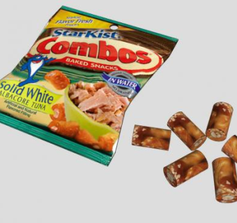 鱼味混合卷饼零食饼干SU模型下载_sketchup草图大师SKP模型