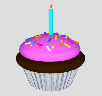 纸杯巧克力奶油蛋糕SU模型下载_sketchup草图大师SKP模型