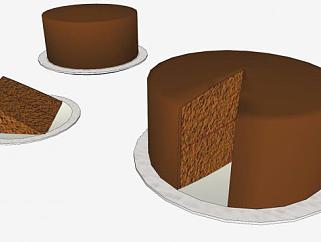 巧克力蛋糕<em>胚</em>SU模型下载_sketchup草图大师SKP模型