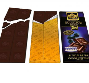 巧克力块和包装SU模型下载_sketchup草图大师SKP模型