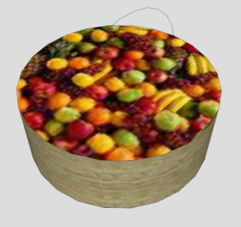 什锦水果篮SU模型下载_sketchup草图大师SKP模型