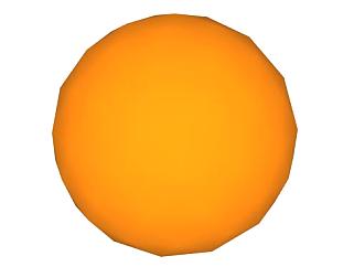 橙色球体SU模型下载_sketchup草图大师SKP模型