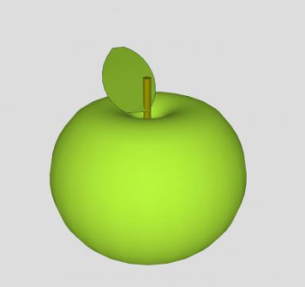 一颗青苹果SU模型下载_sketchup草图大师SKP模型