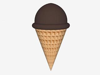 <em>巧克力</em>冰淇淋甜筒SU模型下载_sketchup草图大师SKP模型