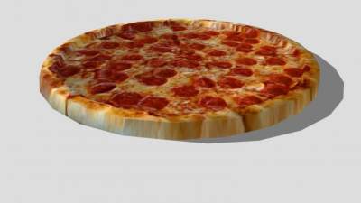 香肠披萨饼SU模型下载_sketchup草图大师SKP模型