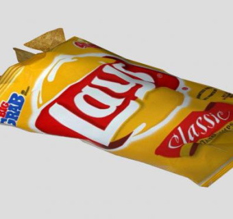 乐事薯片食品SU模型下载_sketchup草图大师SKP模型