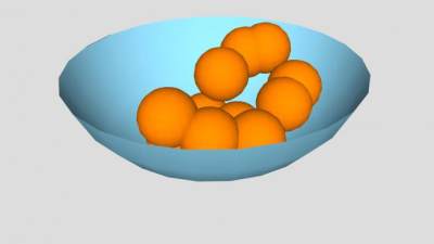 一大碗奶酪泡芙SU模型下载_sketchup草图大师SKP模型
