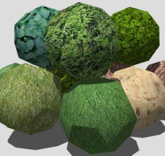 蔬菜球系列SU模型下载_sketchup草图大师SKP模型