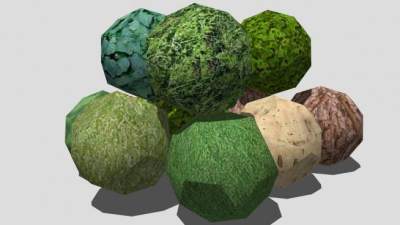 蔬菜球系列SU模型下载_sketchup草图大师SKP模型