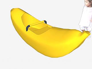 香蕉船艇SU模型下载_sketchup草图大师SKP模型