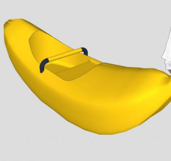 香蕉船艇SU模型下载_sketchup草图大师SKP模型