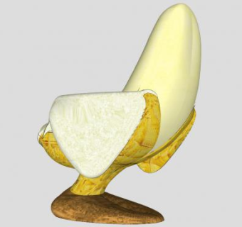 香蕉型外观座椅SU模型下载_sketchup草图大师SKP模型