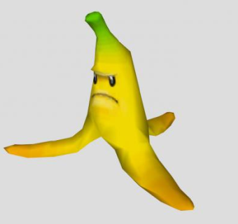 剥皮的表情香蕉SU模型下载_sketchup草图大师SKP模型