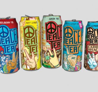 五种口味和平茶叶易拉罐SU模型下载_sketchup草图大师SKP模型