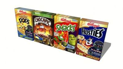 谷物零食食品SU模型下载_sketchup草图大师SKP模型