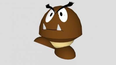 超级马里奥板栗仔SU模型下载_sketchup草图大师SKP模型