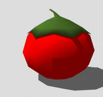 红色番茄果实SU模型下载_sketchup草图大师SKP模型