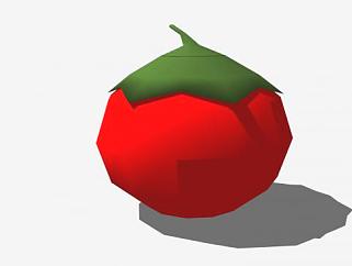红色番茄果实SU模型下载_sketchup草图大师SKP模型