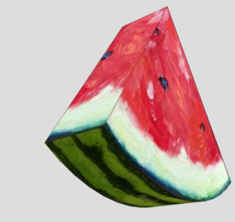 三角型西瓜SU模型下载_sketchup草图大师SKP模型