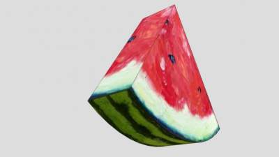 三角型西瓜SU模型下载_sketchup草图大师SKP模型