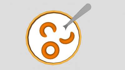 牛奶冲泡食物SU模型下载_sketchup草图大师SKP模型