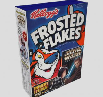 凯洛格麦片盒SU模型下载_sketchup草图大师SKP模型