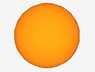 橙色的完整<em>圆球</em>SU模型下载_sketchup草图大师SKP模型