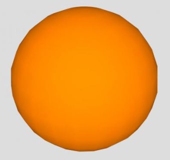 橙色的完整圆球SU模型下载_sketchup草图大师SKP模型