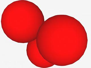 <em>三</em>个红色的球体SU模型下载_sketchup草图大师SKP模型