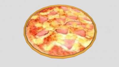 夏威夷披萨SU模型下载_sketchup草图大师SKP模型