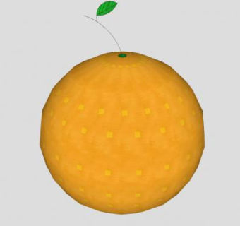 简易橙色橙子SU模型下载_sketchup草图大师SKP模型
