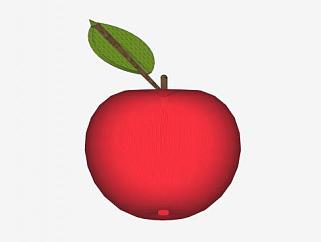 红色的苹果SU模型下载_sketchup草图大师SKP模型