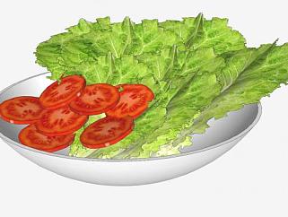 番茄<em>蔬菜沙拉</em>SU模型下载_sketchup草图大师SKP模型