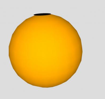 简易橙色的橙子SU模型下载_sketchup草图大师SKP模型