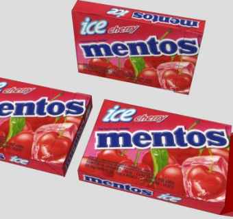 樱桃味曼妥思薄荷糖SU模型下载_sketchup草图大师SKP模型