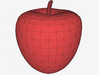 红色苹果建模SU模型下载_sketchup草图大师SKP模型