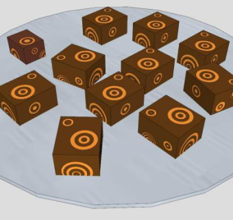 盘子中的巧克力甜品SU模型下载_sketchup草图大师SKP模型