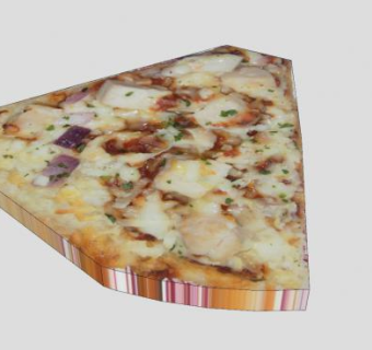 烧烤鸡肉披萨SU模型下载_sketchup草图大师SKP模型