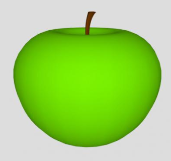 青色苹果建模SU模型下载_sketchup草图大师SKP模型