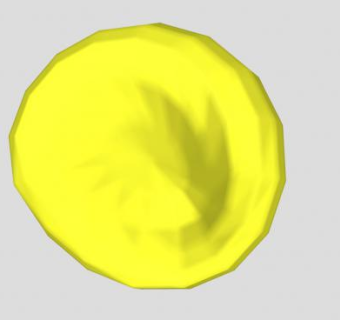 黄色的豆袋椅SU模型下载_sketchup草图大师SKP模型