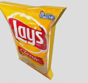 乐事薯片袋SU模型下载_sketchup草图大师SKP模型