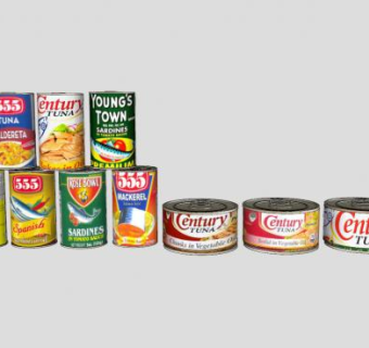 鱼类肉类罐头食品系列SU模型下载_sketchup草图大师SKP模型